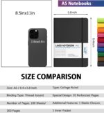 A5 Lined Hardcover Notebooks - Hình 2