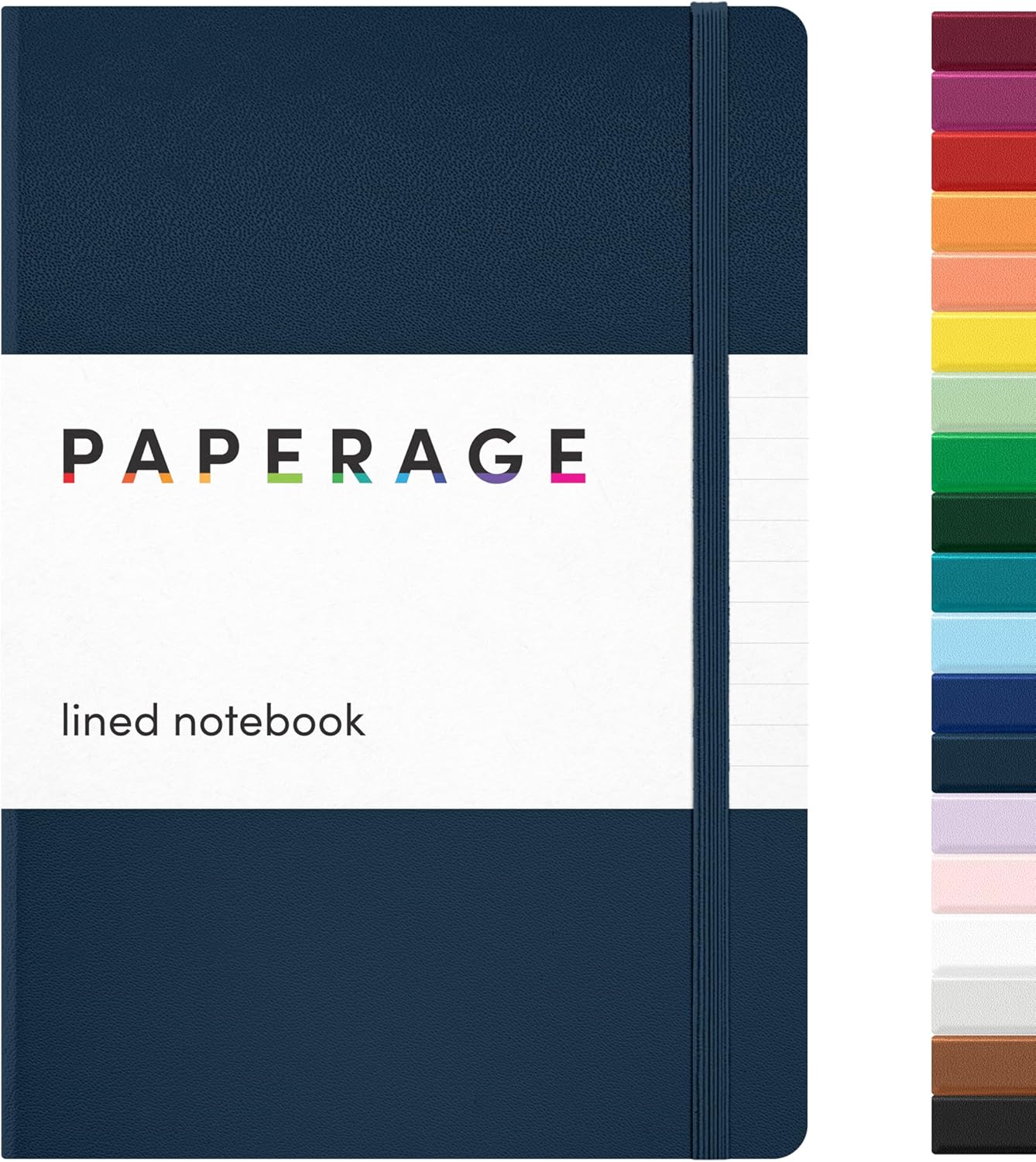 Lined Journal Notebook 5.6 x 8 Inch — 160 Pages, 100 GSM, Navy Navy Blue Lined