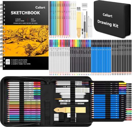 176-Piece Sketching Art Set with Sketch Book